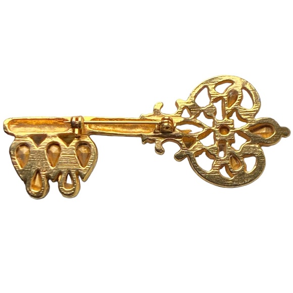 Jewel Toned Brooch & Earring Lot - Picture 8 of 8